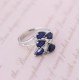 redgem 925 silver ring for women natural blue sapphire 4x6 mm pear jarg341 women's fashion redgem 925 silver ring for women natural blue sapphire 4x6 mm pear redgem 1527