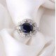 redgem sterling silver ring for women natural blue sapphire 8x10 mm oval jarg346 women's fashion redgem sterling silver ring for women natural blue sapphire 8x10 mm oval redgem 1532