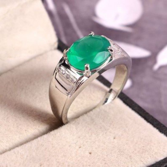 redgem 925 silver ring for women natural onyx green 9x11 mm oval jarg347 women's fashion redgem 925 silver ring for women natural onyx green 9x11 mm oval redgem 1533