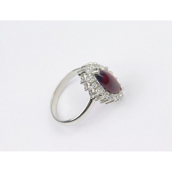 redgem 925 silver ring for women natural garnet red 6x12 mm marquise jarg351 women's fashion redgem 925 silver ring for women natural garnet red 6x12 mm marquise redgem 1537