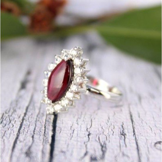 redgem 925 silver ring for women natural garnet red 6x12 mm marquise jarg351 women's fashion redgem 925 silver ring for women natural garnet red 6x12 mm marquise redgem 1537