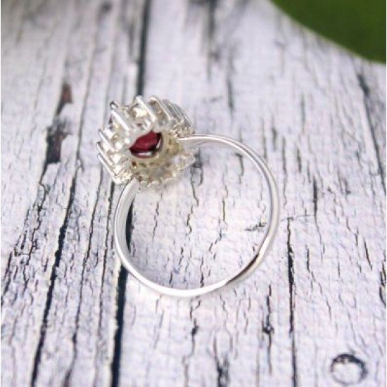 redgem 925 silver ring for women natural garnet red 6x12 mm marquise jarg351 women's fashion redgem 925 silver ring for women natural garnet red 6x12 mm marquise redgem 1537