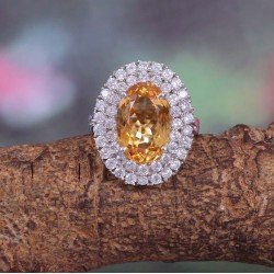 Redgem 925 Silver Ring for Women and Girls Natural Citrine Yellow 10X14 MM Oval redgem 925 silver ring for women and girls natural citrine yellow 9x11 mm oval jarg52 women's fashion redgem 925 silver ring for women and girls natural citrine yellow 9x11 mm oval redgem 1014