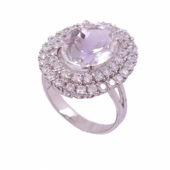redgem 925 silver ring for women and girls natural rock crystal colorless 10x14 mm oval jarg38 women's fashion redgem 925 silver ring for women and girls natural rock crystal colorless 10x14 mm oval redgem 1001