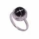 redgem 925 silver ring for women natural blackstar black 9 mm round jarg4 women's fashion redgem 925 silver ring for women natural blackstar black 9 mm round redgem 968