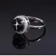 redgem 925 silver ring for women natural blackstar black 9 mm round jarg4 women's fashion redgem 925 silver ring for women natural blackstar black 9 mm round redgem 968