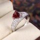 redgem 925 silver ring for women natural garnet red 7 mm triangle jarg415 women's fashion redgem 925 silver ring for women natural garnet red 7 mm triangle redgem 1595