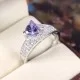 redgem 925 silver ring for women natural tanzanite blue 7 mm triangle jarg417 women's fashion redgem 925 silver ring for women natural tanzanite blue 7 mm triangle redgem 1597