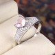 redgem sterling silver ring for women natural rose quartz pink 7 mm triangle jarg418 women's fashion redgem sterling silver ring for women natural rose quartz pink 7 mm triangle redgem 1598