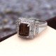 redgem 925 silver ring for women and girls natural smoky quartz brown 7x9 mm rectangle jarg42 women's fashion redgem 925 silver ring for women and girls natural smoky quartz brown 7x9 mm rectangle redgem 1005