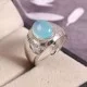 redgem 925 silver ring for women natural chalcedony blue 8x10 mm oval jarg433 women's fashion redgem 925 silver ring for women natural chalcedony blue 8x10 mm oval redgem 1612