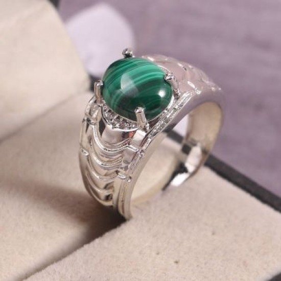 redgem 925 silver ring for women natural melachite green 9x11 mm oval jarg435 women's fashion redgem 925 silver ring for women natural melachite green 9x11 mm oval redgem 1614