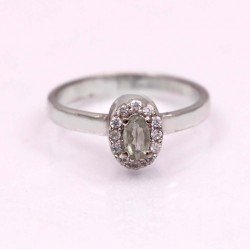 Redgem 925 Silver Ring for Women and Girls Natural Tourmaline Green 3X5 MM Oval redgem 925 silver ring for women natural tourmaline pink 6x8 mm oval jarg29 women's fashion redgem 925 silver ring for women natural tourmaline pink 6x8 mm oval redgem 992