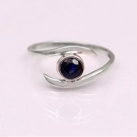 redgem 925 silver ring for women and girls natural blue sapphire 5 mm round jarg53 women's fashion redgem 925 silver ring for women and girls natural blue sapphire blue 5 mm round redgem 1015