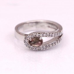 Redgem 925 Silver Ring for Women and Girls Natural Tourmaline 4X16 MM Oval redgem 925 silver ring for women natural tourmaline pink 6x8 mm oval jarg29 women's fashion redgem 925 silver ring for women natural tourmaline pink 6x8 mm oval redgem 992