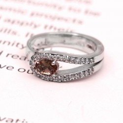 Redgem 925 Silver Ring for Women and Girls Natural Tourmaline 4X16 MM Oval redgem 925 silver ring for women natural tourmaline pink 6x8 mm oval jarg29 women's fashion redgem 925 silver ring for women natural tourmaline pink 6x8 mm oval redgem 992