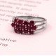 redgem 925 silver ring for women and girls natural garnet pink 3 mm round jarg57 women's fashion redgem 925 silver ring for women and girls natural garnet pink 3 mm round redgem 1019