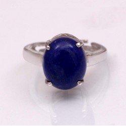 Redgem 925 Silver Ring for Women and Girls Natural Lapis Lazuli Blue 10X12 MM Oval redgem 925 silver ring for women natural lapis lazuli blue 9 mm round jarg27 women's fashion redgem 925 silver ring for women natural lapis lazuli blue 9 mm round redgem 990
