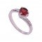 redgem 925 silver ring for women natural garnet red 6 mm heart jarg7 women's fashion redgem 925 silver ring for women natural garnet red 6 mm heart redgem 971