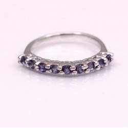 Redgem 925 Silver Ring for Women and Girls Natural Iolite Blue 3 MM Round redgem 925 silver ring for women and girls natural iolite blue 7x9 mm rectangle jarg41 women's fashion redgem 925 silver ring for women and girls natural iolite blue 7x9 mm rectangle redgem 1004