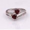 redgem 925 silver ring for women and girls natural garnet red 5 mm heart jarg78 women's fashion redgem 925 silver ring for women and girls natural garnet red 5 mm heart redgem 1039