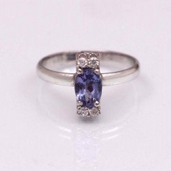Redgem 925 Silver Ring for Women and Girls Natural Tanzanite Blue 5X7 MM Oval Redgem 925 Silver Ring for Women and Girls Natural Tanzanite Blue 5X7 MM Oval