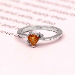 Redgem 925 Silver Ring for Women and Girls Natural Citrine Yellow 5 MM Heart redgem 925 silver ring for women and girls natural citrine yellow 9x11 mm oval jarg52 women's fashion redgem 925 silver ring for women and girls natural citrine yellow 9x11 mm oval redgem 1014