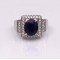 redgem 925 silver ring for women and men natural sapphire 8x10 mm oval jarg90 women's fashion blue sapphire silver ring - elegant gemstone jewelry for all occasions redgem 1051