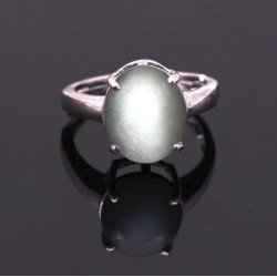 Redgem 925 Silver Ring for Women and Girls Natural Moonstone Grey 10X12 MM Oval redgem 925 silver pendants natural rainbow moonstone japd29 pendants redgem 925 silver pendants natural rainbow moonstone redgem 1143