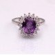 redgem 925 silver ring for women natural amethyst purple 8x10 mm oval jarg99 women's fashion redgem 925 silver ring for women natural amethyst purple 8x10 mm oval redgem 1058