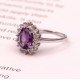 redgem 925 silver ring for women natural amethyst purple 8x10 mm oval jarg99 women's fashion redgem 925 silver ring for women natural amethyst purple 8x10 mm oval redgem 1058